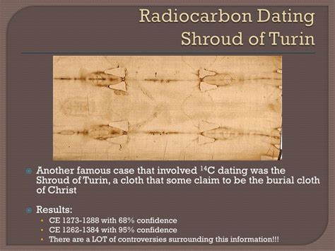 carbon dating of shroud